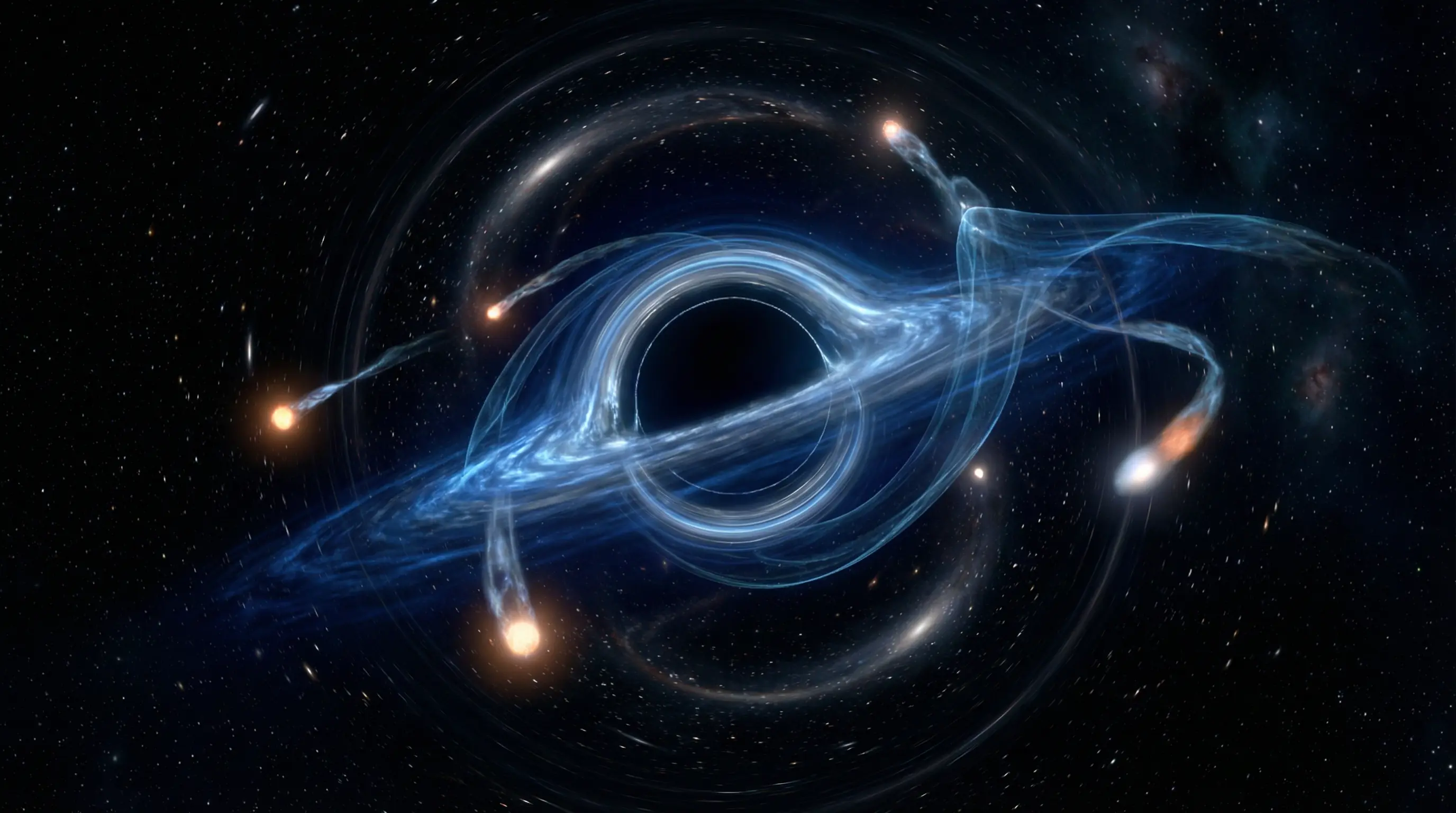 每日吃瓜 - 引力奇点深空黑洞视觉